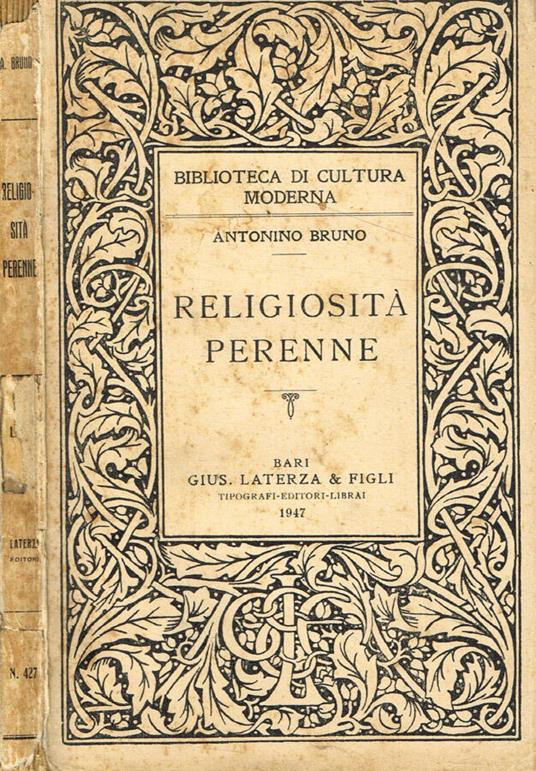 Religiosità perenne - Antonino Bruno - copertina