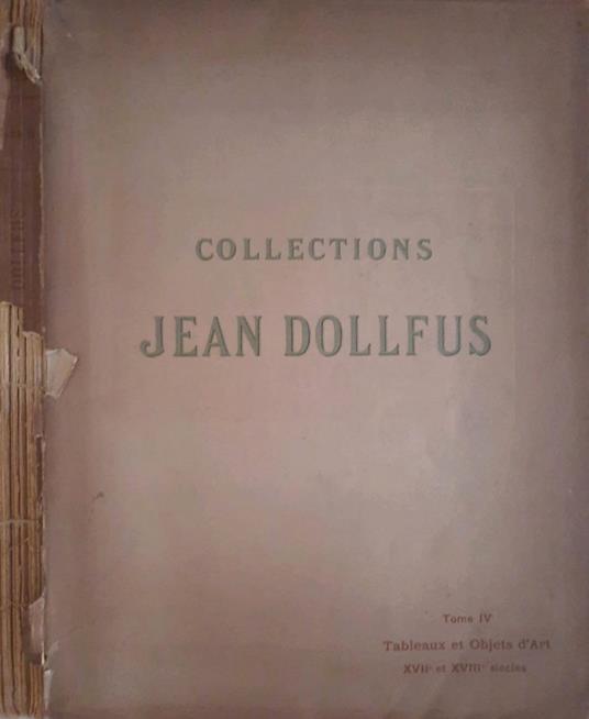 Collection de feu M. Jean Dollfus - copertina