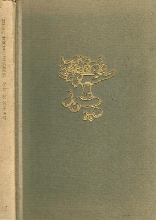 Die neue auslese. Stimmen unserer dichter - copertina