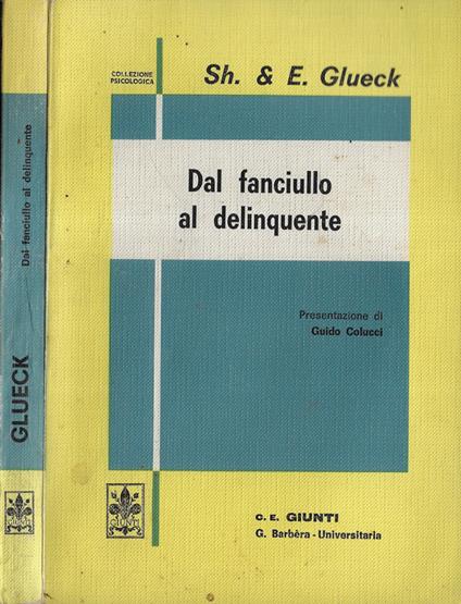 Dal fanciullo al delinquente - copertina
