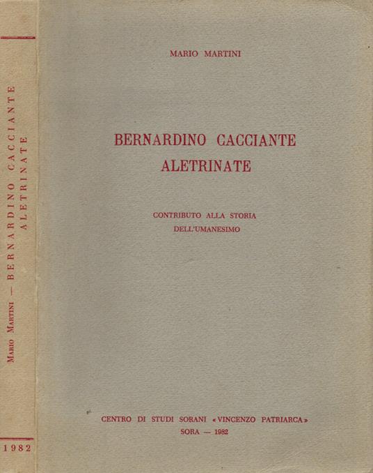 Bernardino Cacciante Aletrinate - Mario Martini - copertina