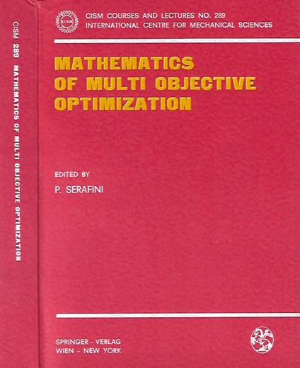 Mathematics of Multi Objective Optimization - copertina