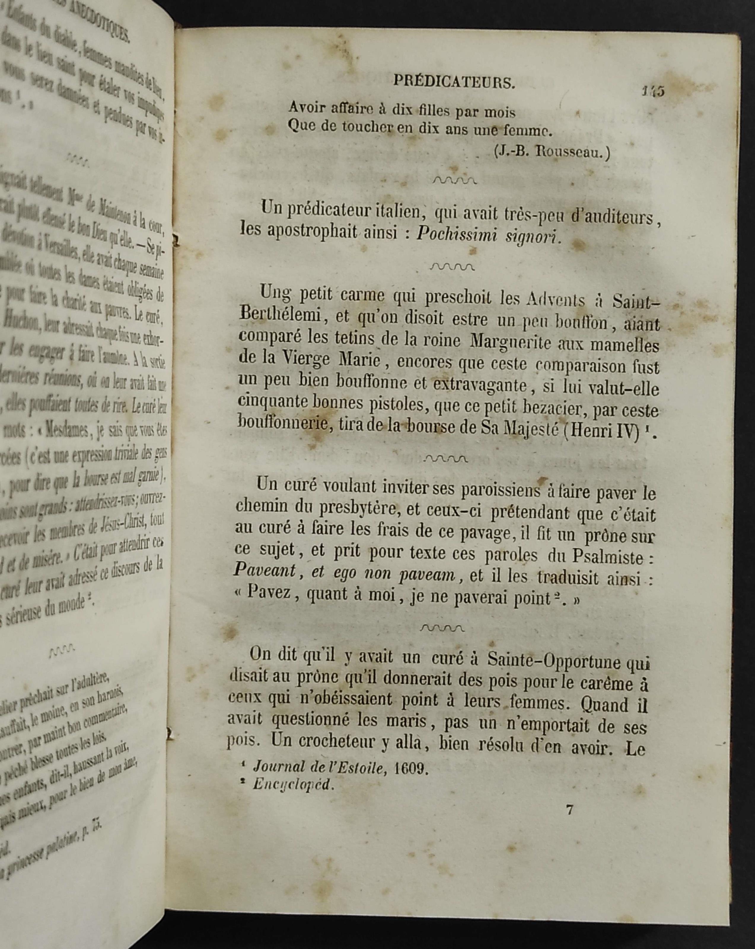 Biblioteque de Poche - Curiosites Anecdotiques - Ed. Paulin Chevalier