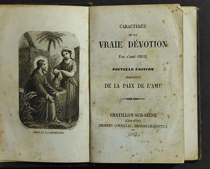 Caracteres de la Vraie Devotion - Ed. Charles Cornillac - copertina