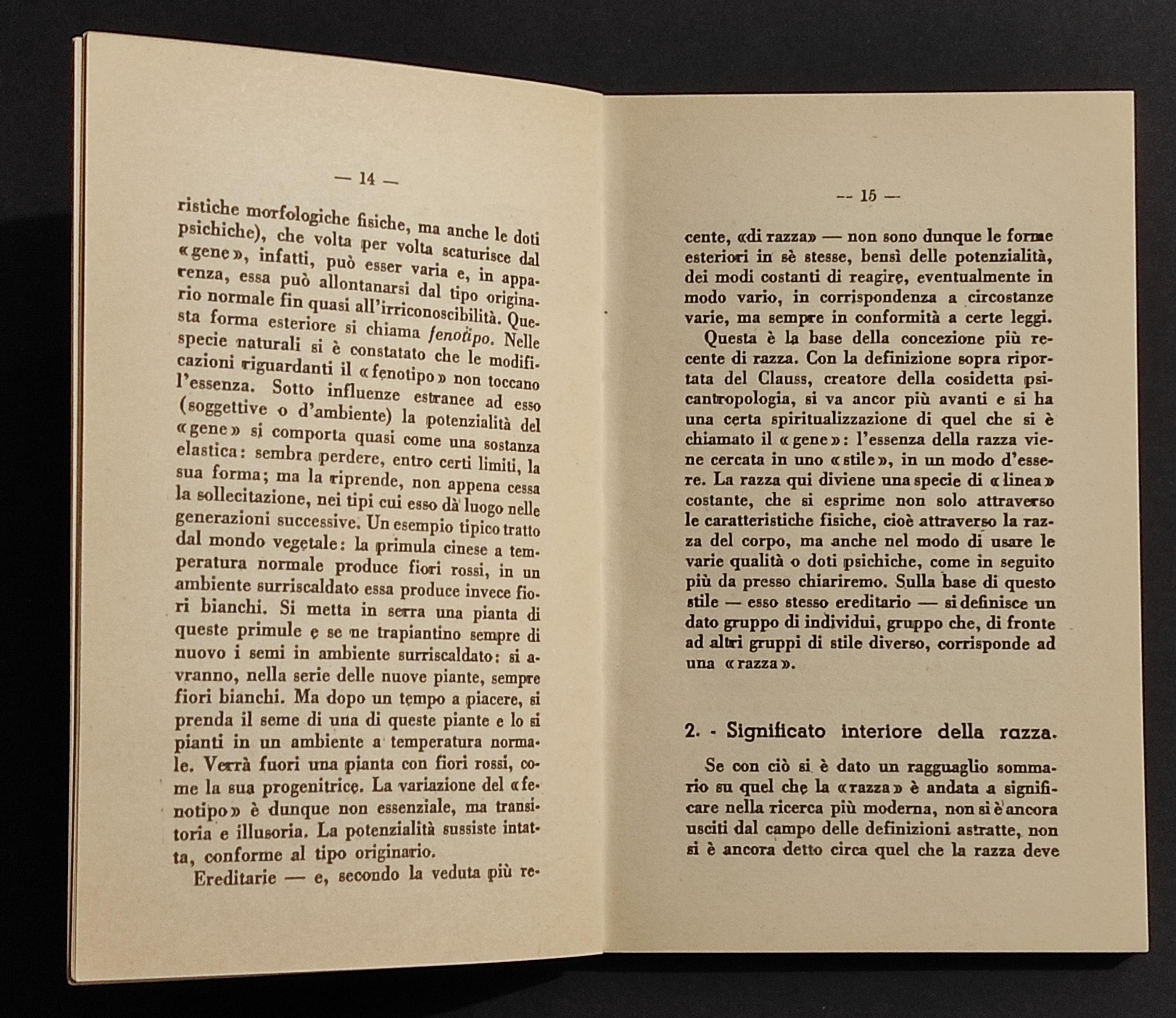 Indirizzi per una Educazione Razziale - J. Evola - Ed. Conte