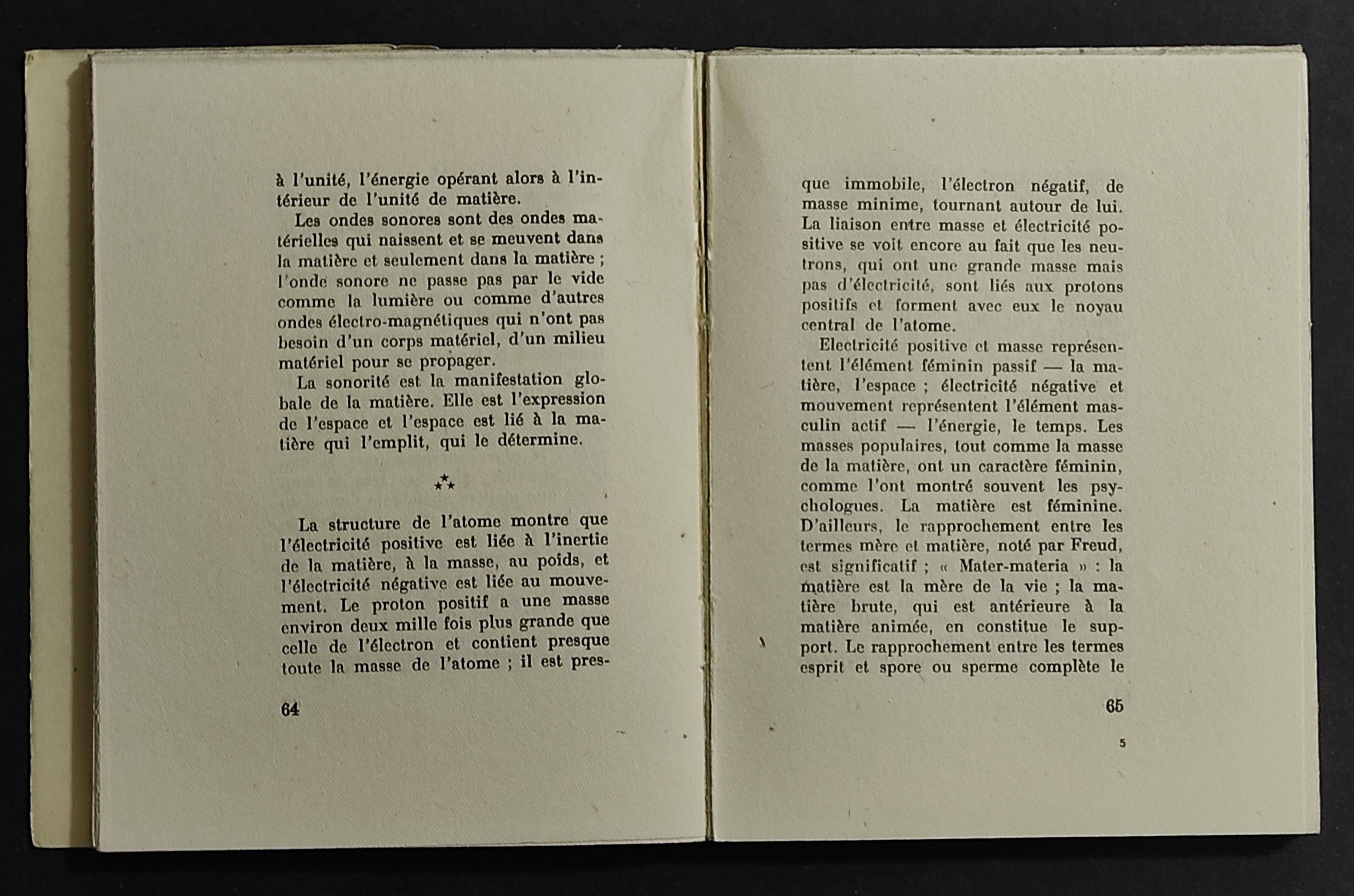 Reflexions sur l'Univers Sonore - P.G. Adrian - Ed. Richard-Masse