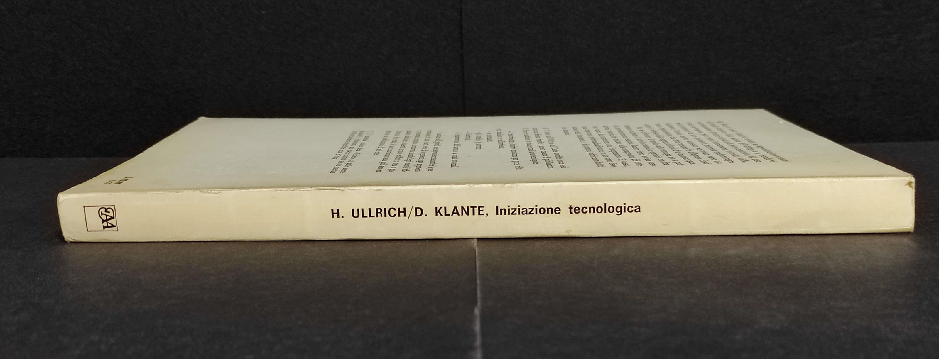 Iniziazione Tecnologica - U. Ullrich/D. Klante - Ed. Armando