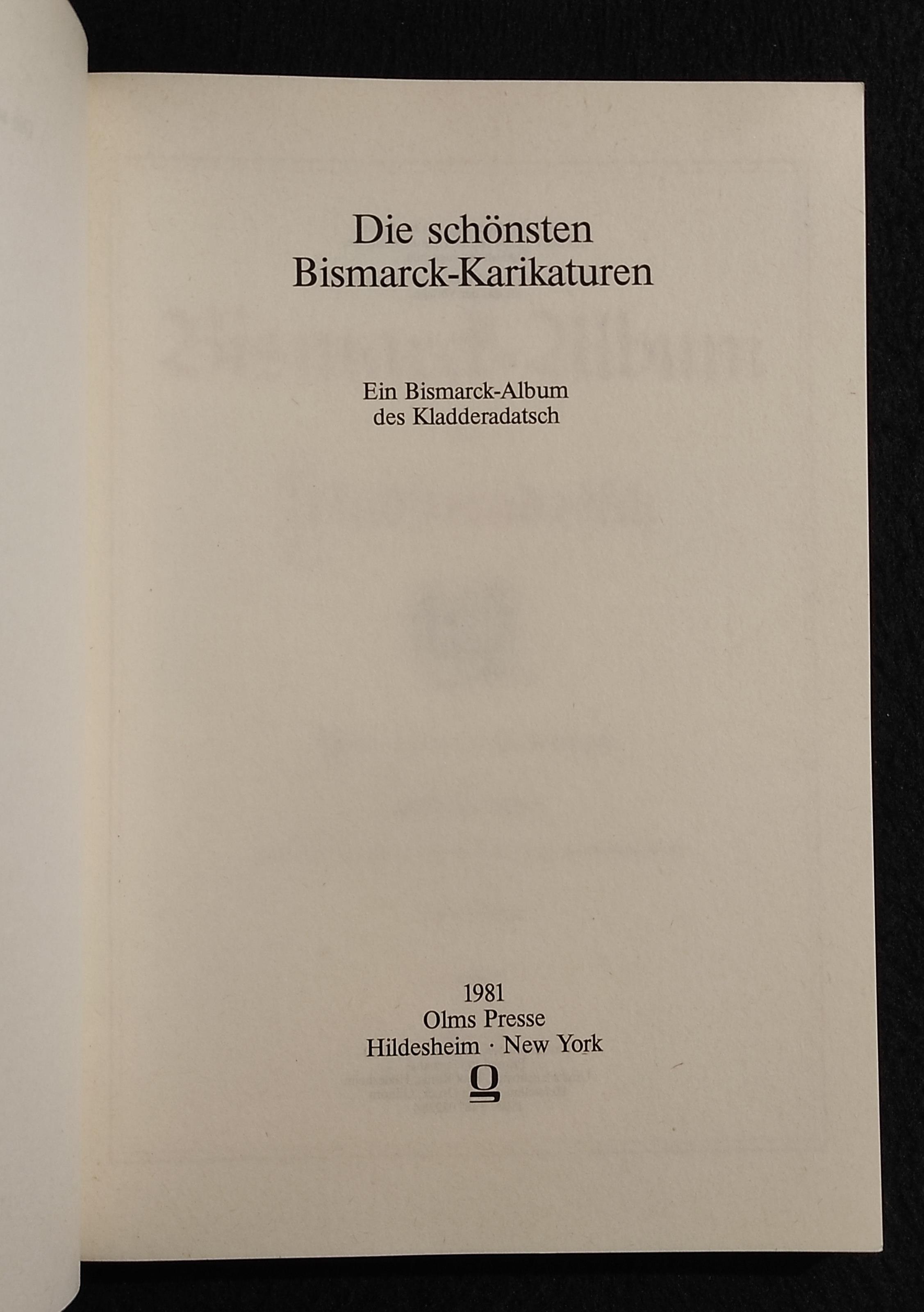 Die schönsten Bismarck - Karikaturen - Olms