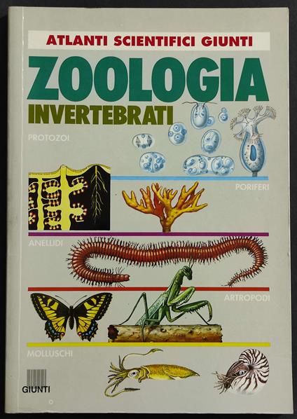 Atlanti Scientifici - Zoologia Invertebrati - Ed. Giunti - copertina