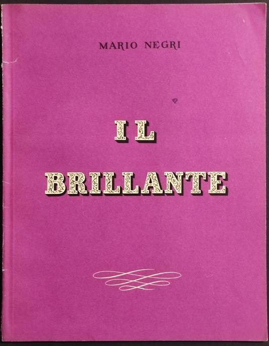 Il Brillante - M. Negri - Mario Negri - copertina