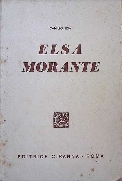 Elsa Morante - copertina