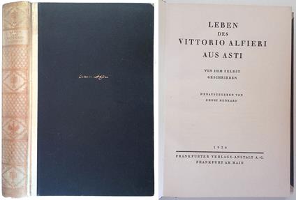 Leben des Vittorio Alfieri aus Asti. Von ihm selbst geschrieben - copertina