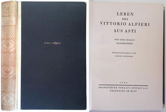 Leben des Vittorio Alfieri aus Asti. Von ihm selbst geschrieben - copertina