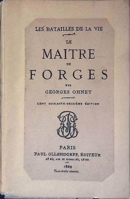 Le Maitre de Forges - copertina