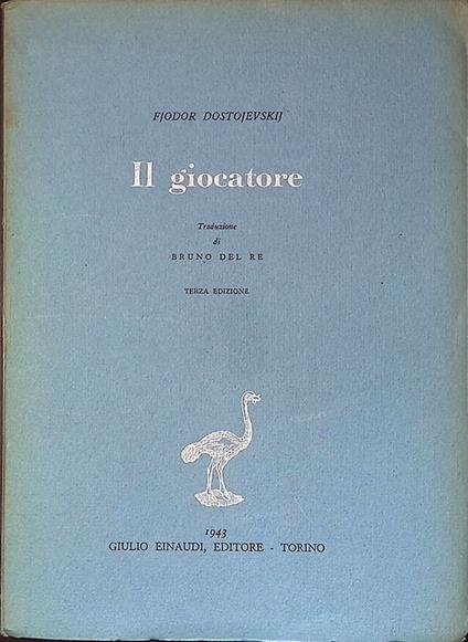 Il giocatore - Fëdor Dostoevskij - copertina