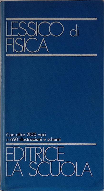 Lessico di fisica - copertina