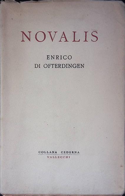 Enrico di Ofterdingen - Novalis - copertina