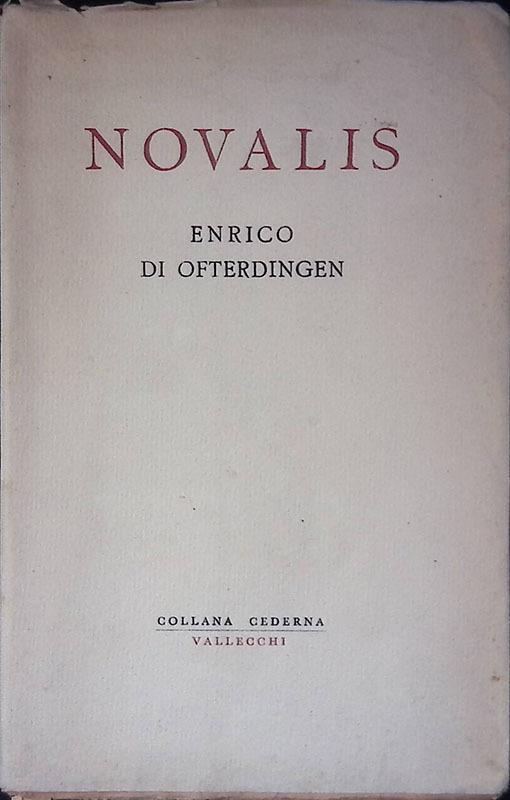 Enrico di Ofterdingen - Novalis - copertina