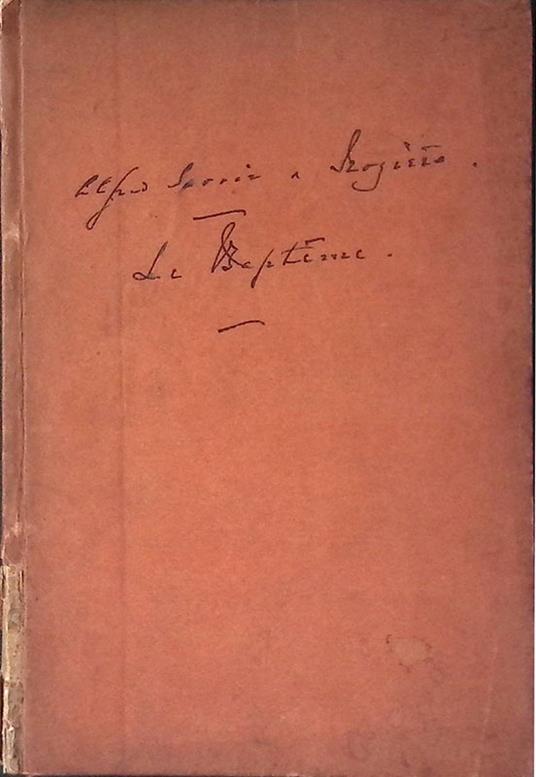 La Bapteme. Piece en trois actes - copertina