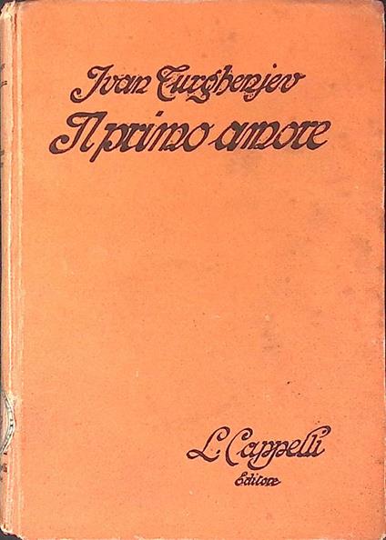 Il primo amore - Ivan Turgenev - copertina