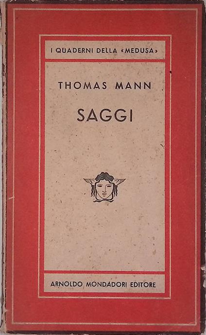 Saggi - Thomas Mann - copertina