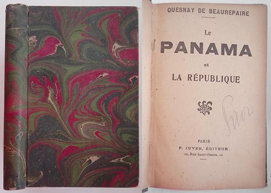 Le Panama et la République - copertina