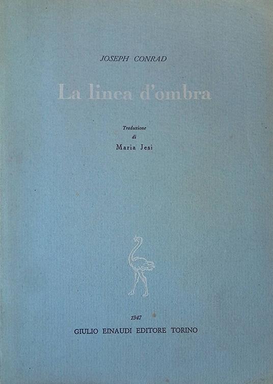 La linea d'ombra - Joseph Conrad - copertina