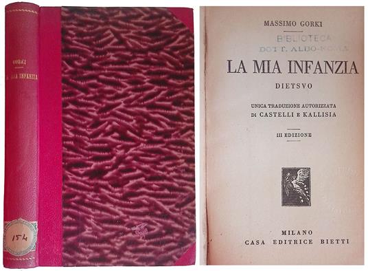 La mia infanzia - Massimo Gori - copertina