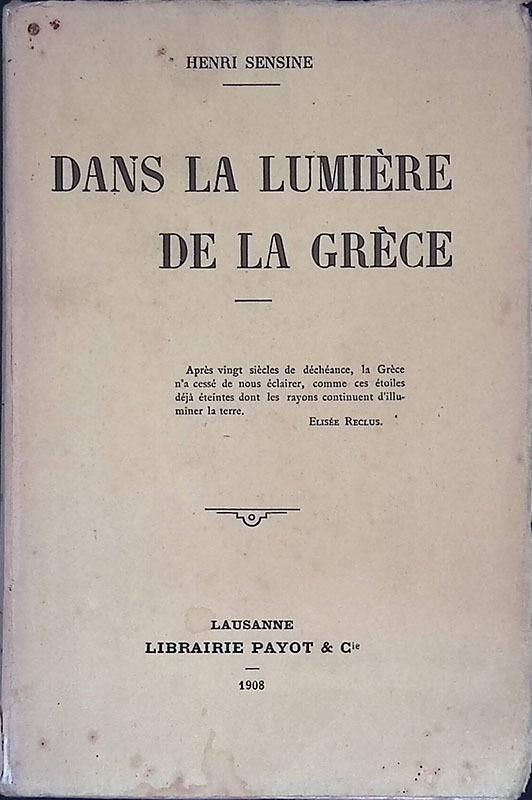 Dans la lumiere de la Grece - copertina
