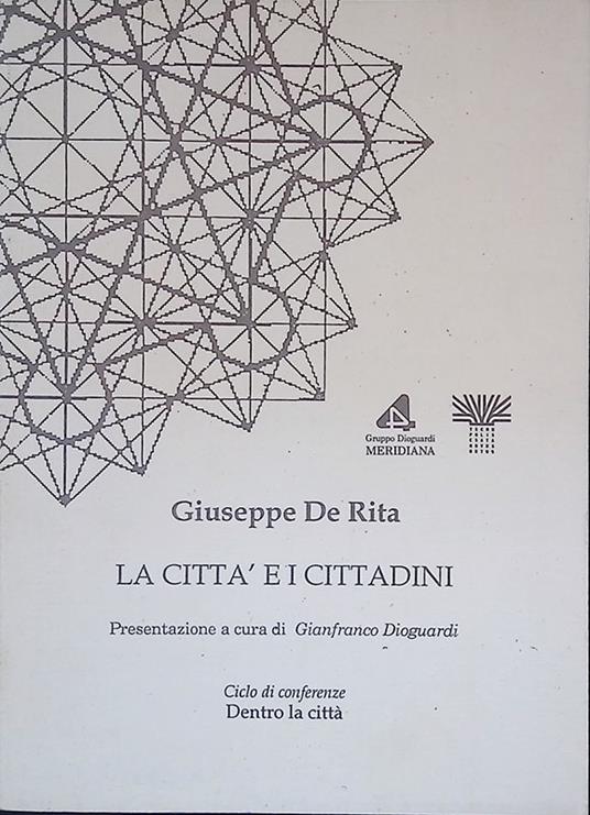 La città e i cittadini - Giuseppe De Rita - copertina