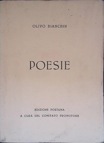 Poesie - copertina