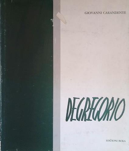 De Gregorio - Giovanni Carandente - copertina