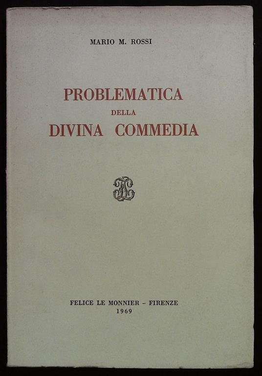 Problematica della Divina Commedia - copertina