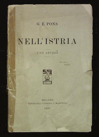 Nell'Istria. Uno studio - copertina
