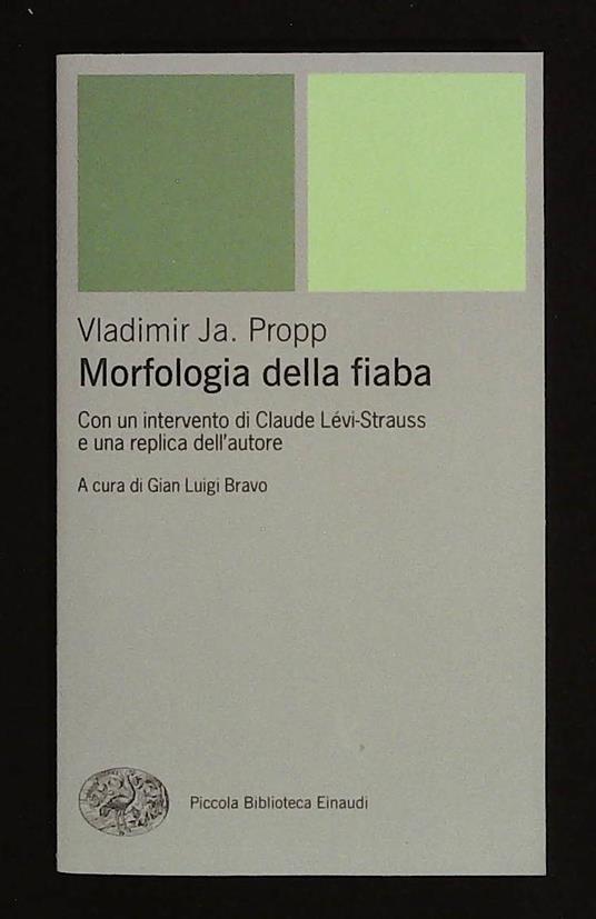 Morfologia della fiaba. Con un intervento di Lévi-Strauss e una replica dell'autore - copertina