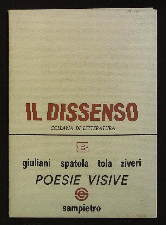 Poesie visive. Coll. il Dissenso - copertina