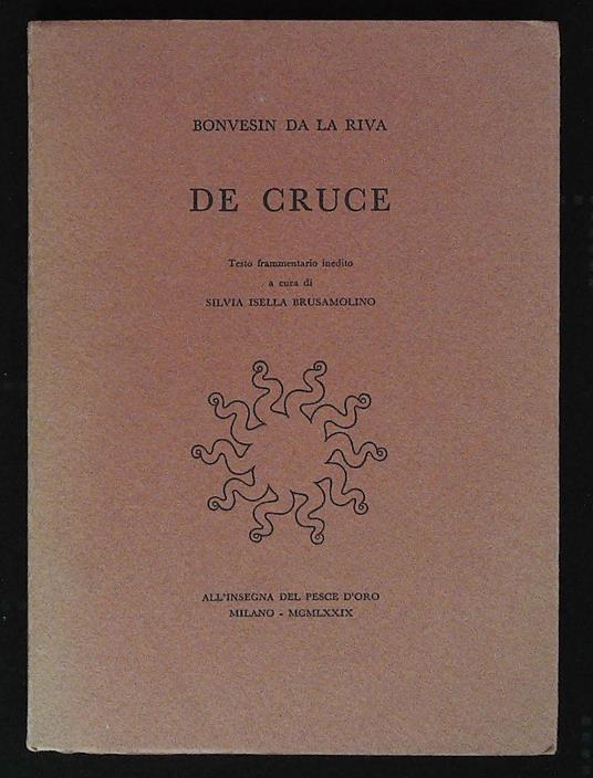 De Cruce - copertina