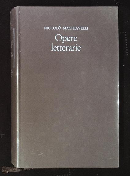 Opere letterarie - copertina