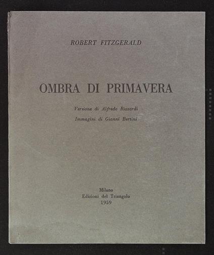 Ombra di primavera - Robert Fitzgerald - copertina