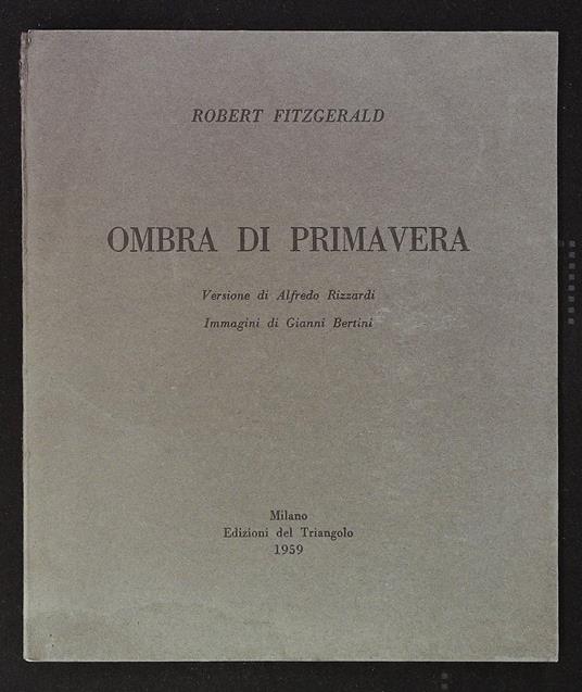 Ombra di primavera - Robert Fitzgerald - copertina