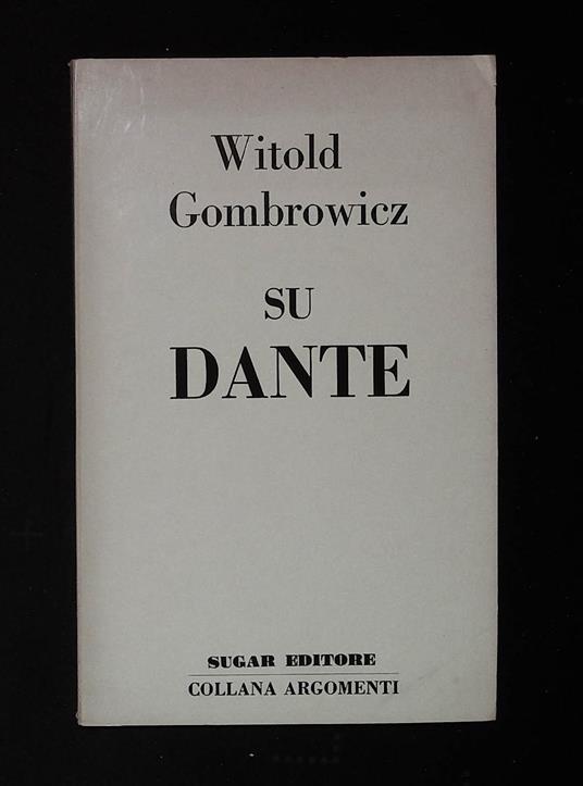 Su Dante - Witold Gombrowicz - copertina