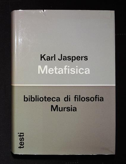 Metafisica - Karl Jaspers - copertina