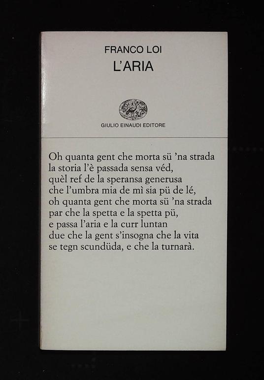 L'aria - Franco Loi - copertina