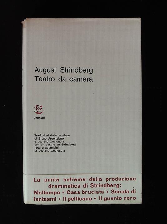 Teatro da camera - August Strindberg - copertina