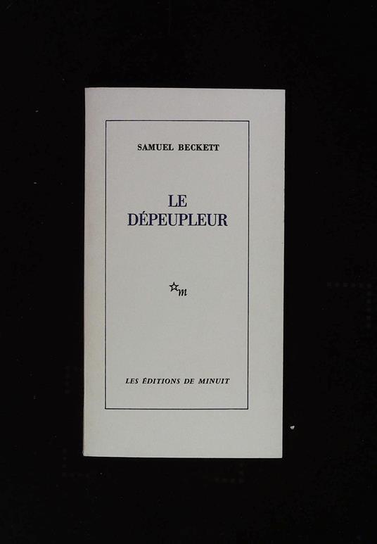 Le dépeupleur - Samuel Beckett - copertina
