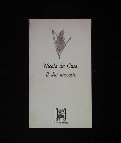 Il dio nascosto - copertina