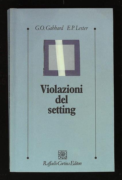 Violazioni del setting - copertina