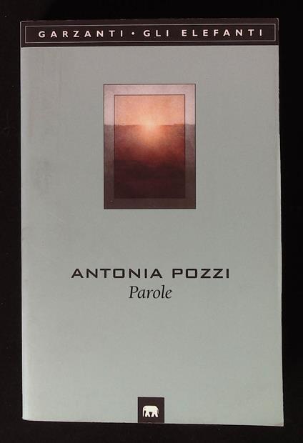 Parole - Antonia Pozzi - copertina