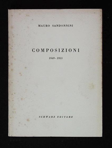 Composizioni. 1949-1955 - copertina