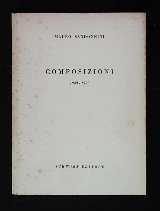Composizioni. 1949-1955 - copertina